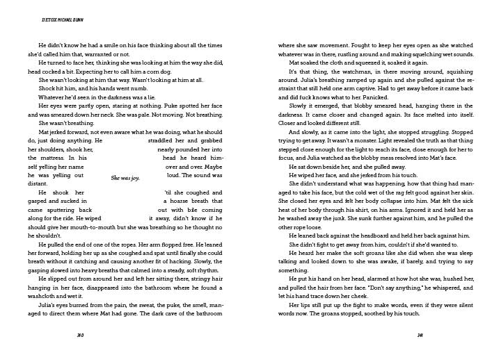 Sample spread showing unique typography.