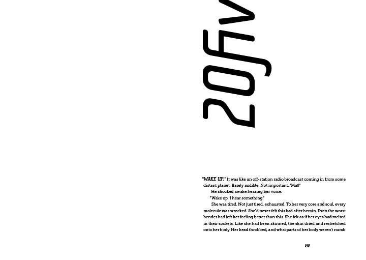 Sample spread showing unique typography.